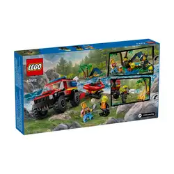 Лего Пожарникарски камион 4x4 със спасителна лодка Lego City Fire 60412