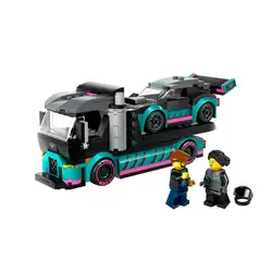 Лего Състезателна кола и камион автовоз Lego City Great Vehicles 60406
