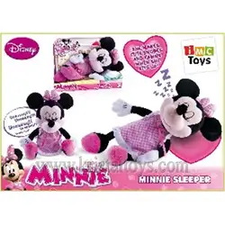 IMC Toys Disney - Спяща плюшена Мини Маус 181328 IMC Toys Disney - Спяща плюшена Мини Маус 181328