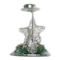 Коледен свещник с украса Коледен свещник с украса