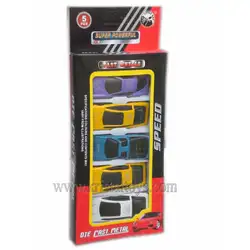 Комплект Метална кола Мач Бокс Super powerful 5 pcs.