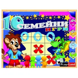 Комплект с детски занимателни игри "10 Семейни игри" от Play Land