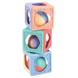 Кубчета дрънкалки Stacking Blocks PlayGo Recycled