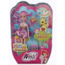Кукла Уинкс с розова коса и с домашен любимец Winx Кукла Уинкс с розова коса и с домашен любимец Winx