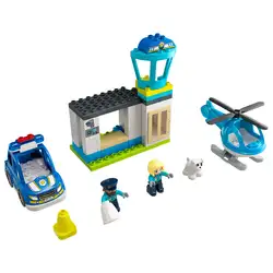 Лего Полицейски участък и хеликоптер Lego DUPLO® Town 10959