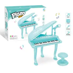 Little Princess Пиано с микрофон и стол синьо Little Princess Пиано с микрофон и стол синьо