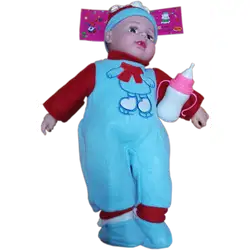 Мека говоряща кукла Бебе с шише