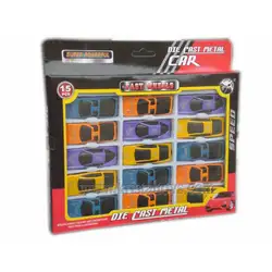 Метална кола Мач Бокс Super powerful 15 pcs., комплект