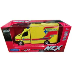 Метална кола с отварящи се врати Мерцедес Спринтер Mercedes-Benz Sprinter Ambulance Welly