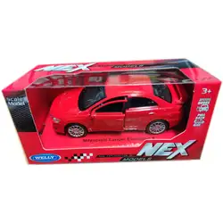 Метална кола с отварящи се врати Мицубиши Mitsubishi Lancer Evolution X Welly