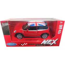 Метална кола с отварящи се врати Мини Хеч New Mini Hatch Welly