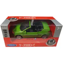Метална кола с отварящи се врати Пежо Peugeot 206 CC Welly