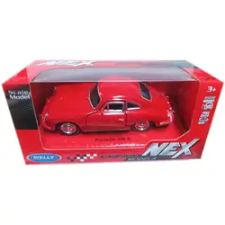 Метална кола с отварящи се врати Porsche 356 B Welly