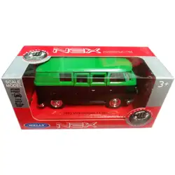 Метална кола с отварящи се врати Volkswagen T1 Bus 1963 Welly