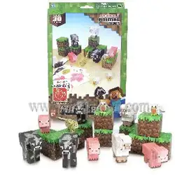 Minecraft Пъзел 3D Животни 30 части