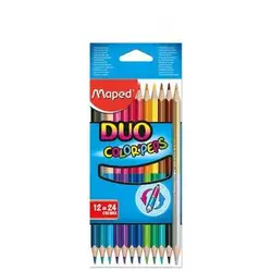 Моливи 12,24 цвята Мапед MAPED DUO