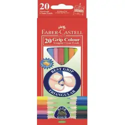 Моливи Фабел Кастел Faber Castell 20 цвята + острилка FC JUNIOR GRIP Моливи Фабел Кастел Faber Castell 20 цвята + острилка FC JUNIOR GRIP
