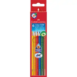 Моливи Фабел Кастел Faber Castell 6 цвята FC JUNIOR GRIP