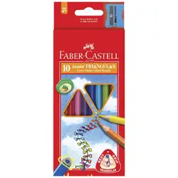Моливи Замък Фабел Кастел Faber Castell 10 цвята + острилка