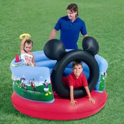 Надуваем батут Mickey Mouse Надуваем батут Mickey Mouse