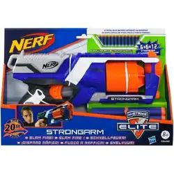 НЪРФ ЕЛИТ: Пистолет StrongArm с допълнителни стрели НЪРФ ЕЛИТ: Пистолет StrongArm с допълнителни стрели