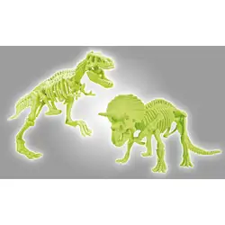 Образователна игра Светещ скелет на T-Rex и Тиранозавър 2 в 1 Клементони Clementoni - Science & Play