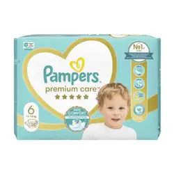 Памперс 13-18 кг. Pampers Premium Care 6 38 броя