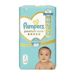 Памперс 6 - 10 кг. Pampers Premium Care 3 60 броя