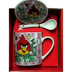 Порцеланова комплект за чай Angry birts 3