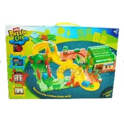 PUZZLE CITY Конструктoр ЖП Гара с депо 27001