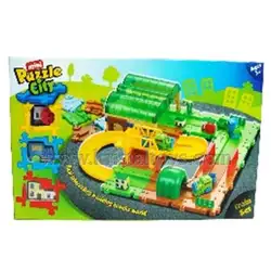 PUZZLE CITY Конструктoр ЖП Гара с депо 27002