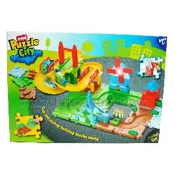 PUZZLE CITY Конструктор ЖП Гара с вятърна мелница 27003