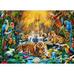 Пъзел 1000 части Mystic Tigers Клементони Clementoni 39380