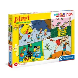 Пъзел 104 части Пипи Дългото чорапче Клементони Clementoni 27517