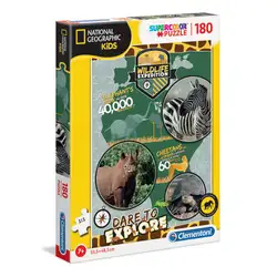 Пъзел 180 части National Geographic Wildlife Expedition Клементони Clementoni 29207