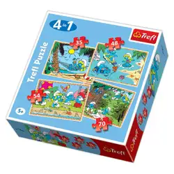 Пъзел 4 в 1 - Смърфовете 34093