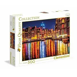 Пъзел 500 части Амстердам Amsterdam Клементони Clementoni 35037