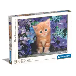 Пъзел 500 части Коте Ginger cat in flowers Клементони Clementoni 30415