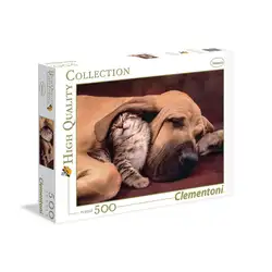 Пъзел 500 части Куче с коте Клементони Clementoni 35020