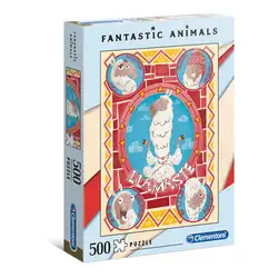 Пъзел 500 части Лама Fantastic animals Llama Клементони Clementoni 35069