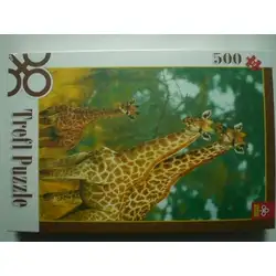 Пъзел 500 ел. Жирафи