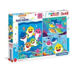 Пъзел Baby Shark CLEMENTONI 3x48ч.