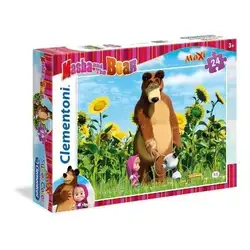 Пъзел Maxi Маша и Мечока Hi There 24 части