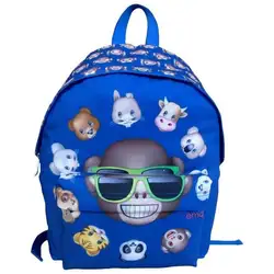 Сандик Ученическа раница с едно отделение Emoji синя 107906