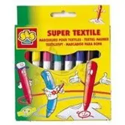 Ses Creative Маркери 8 цвята за текстил Textile