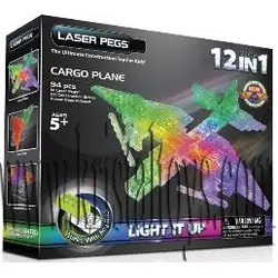 Светещ конструктор 12 в 1 - Самолет LASER PEGS Светещ конструктор 12 в 1 - Самолет LASER PEGS