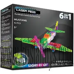 Светещ конструктор 6 в 1 - Мустанг LASER PEGS Светещ конструктор 6 в 1 - Мустанг LASER PEGS