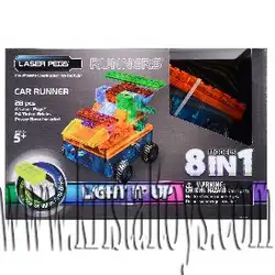 Светещ конструктор 8 в 1 - Кола LASER PEGS Светещ конструктор 8 в 1 - Кола LASER PEGS