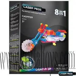 Светещ конструктор 8 в 1 - Мотор LASER PEGS Светещ конструктор 8 в 1 - Мотор LASER PEGS