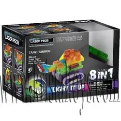 Светещ конструктор 8 в 1 - Танк LASER PEGS Светещ конструктор 8 в 1 - Танк LASER PEGS